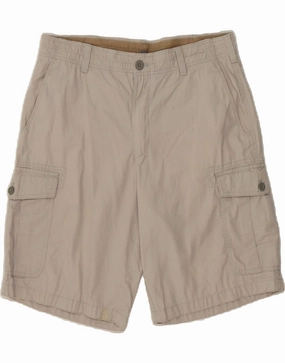 IZOD Mens Cargo Shorts W33 Medium  Grey Cotton Socks
