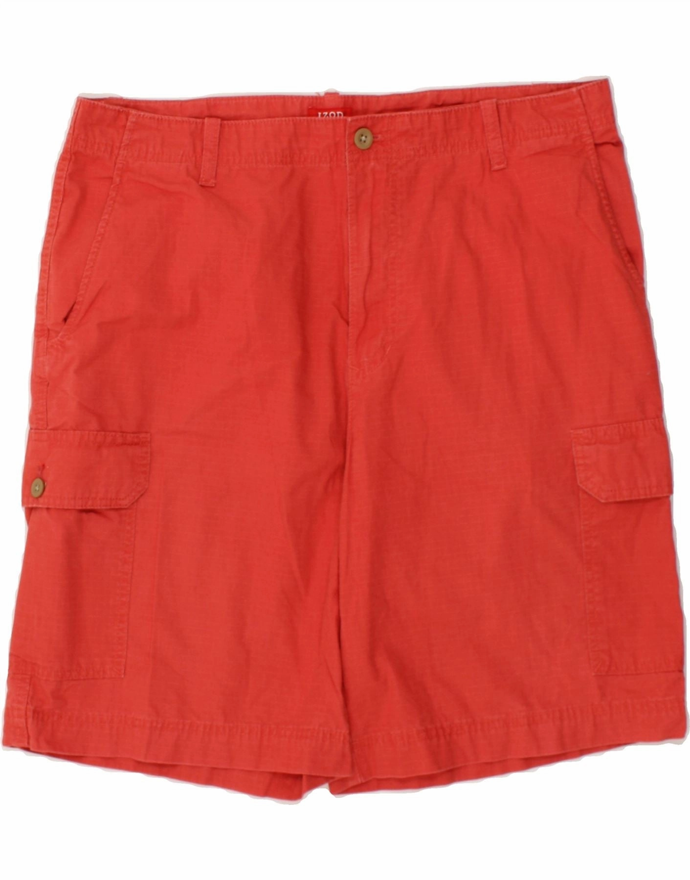 Warehouse Work IZOD Mens Cargo Shorts W36 Large Red Cotton