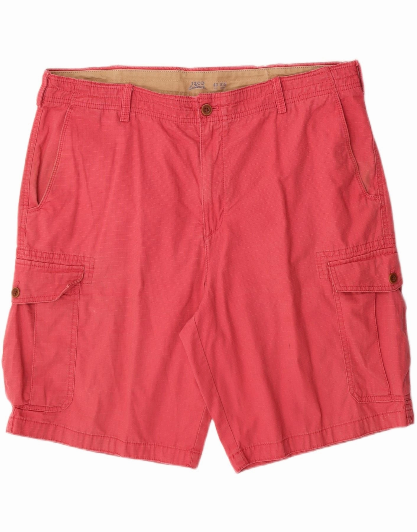 Machine-washable IZOD Mens Cargo Shorts W40 XL Pink Cotton