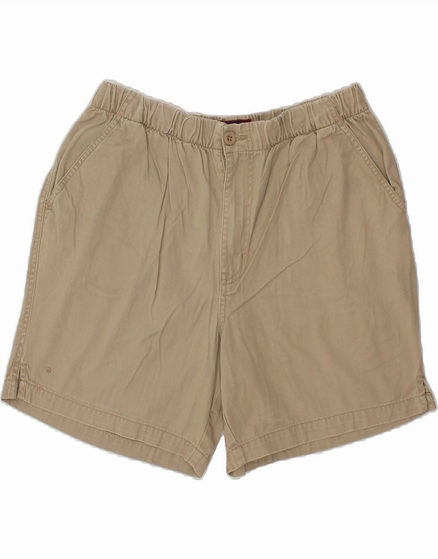 Daytime Style Slim Look IZOD Mens Chino Shorts Medium W32 Beige Cotton