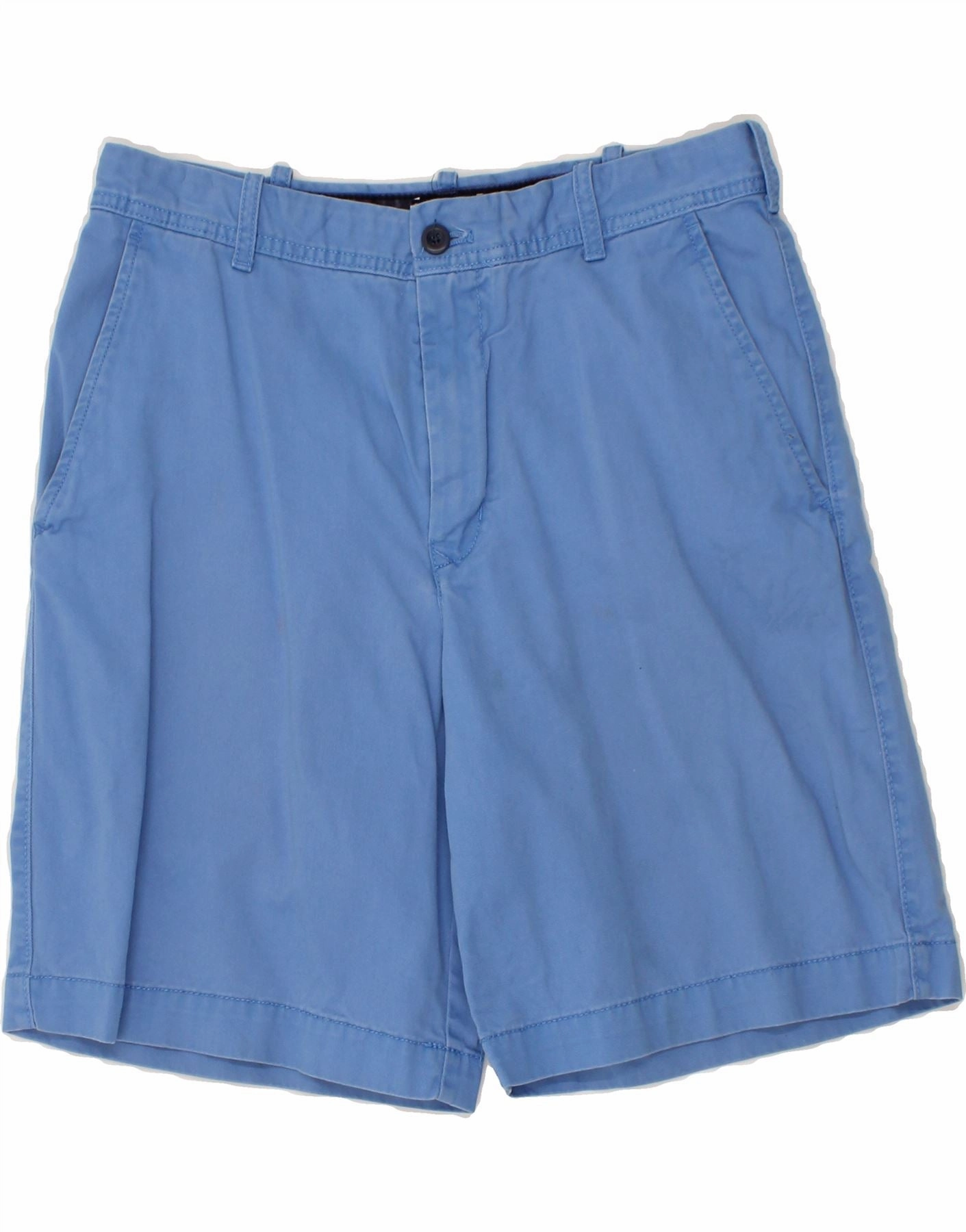Secure Pocket Zippers Outdoor Essentials IZOD Mens Chino Shorts W32 Medium Blue Cotton
