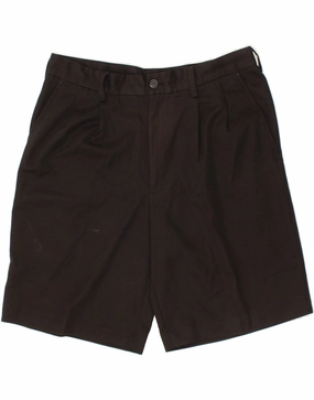 IZOD Mens Chino Shorts W33 Medium Black Polyester Recycled Polyester prom night
