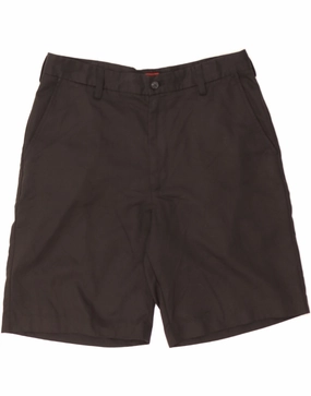 Sustainable Manufacturing Simple Comfort IZOD Mens Chino Shorts W34 Large Black Polyester