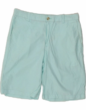 IZOD Mens Chino Shorts W34 Large Blue Cotton Flex Style Hot Weather