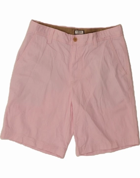 No Friction IZOD Mens Chino Shorts W34 Large Pink Cotton