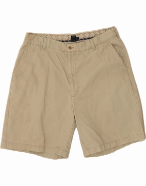 Quick Dry Material IZOD Mens Chino Shorts W36 Large  Beige Cotton