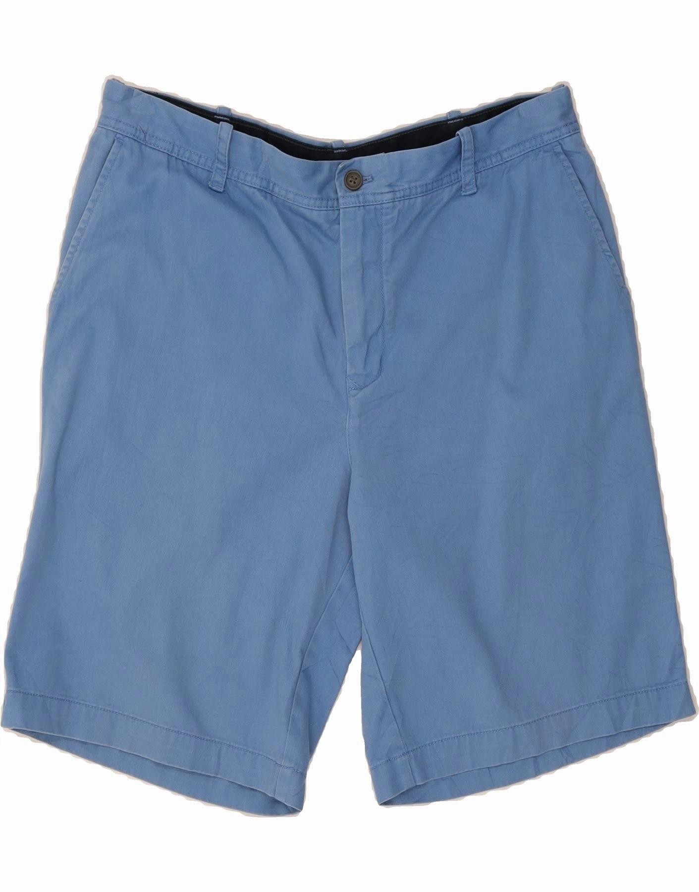 Bohemian style Casual Flex IZOD Mens Chino Shorts W36 Large Blue Cotton