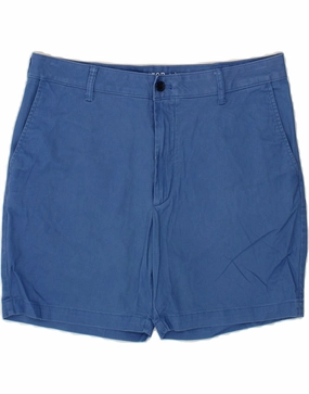Outdoor Relax IZOD Mens Chino Shorts W36 Large Blue Cotton