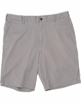 Double Layered Reinforcement Noise Free Operation Design IZOD Mens Chino Shorts W36 Large Grey Cotton