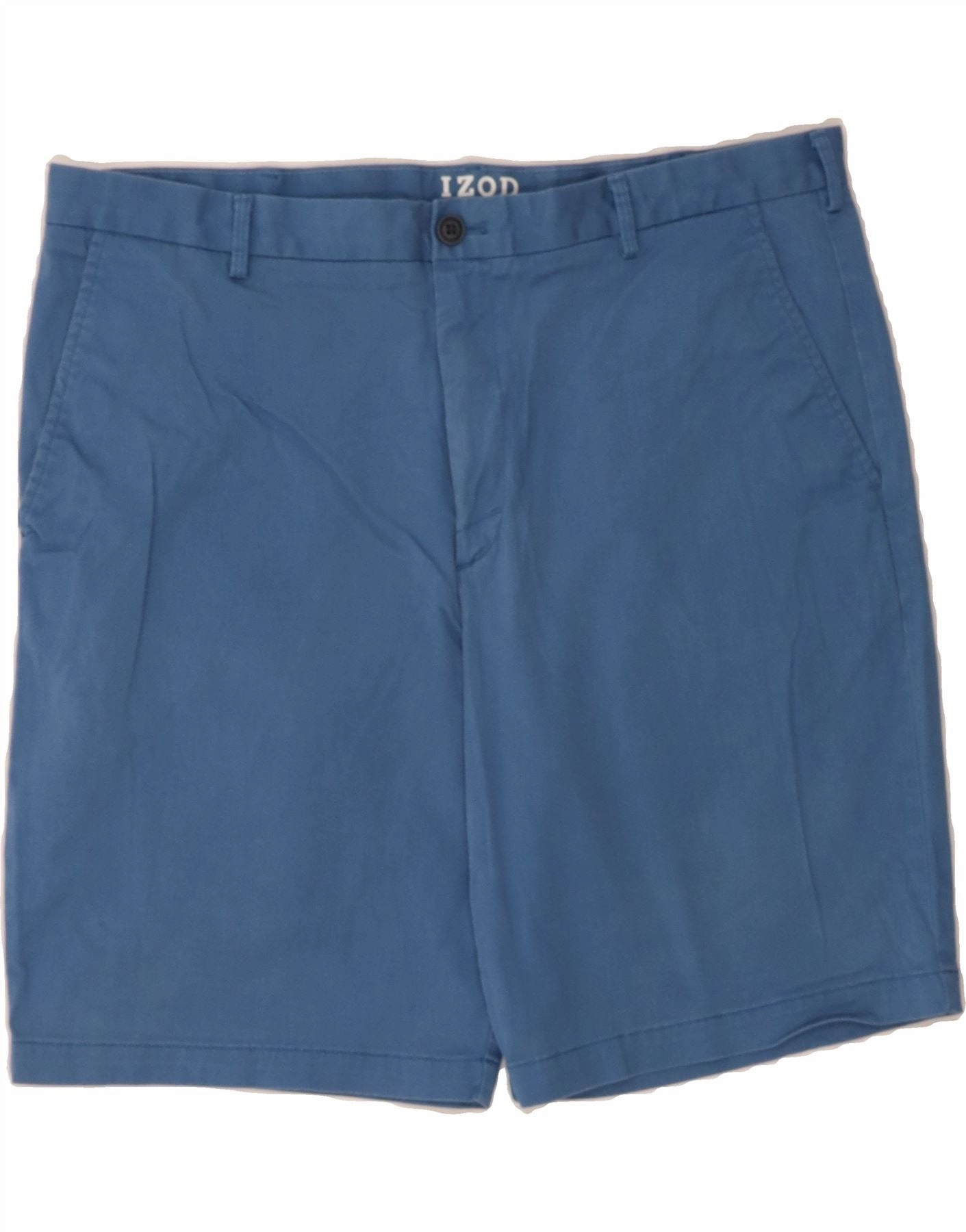 Versatile Look IZOD Mens Chino Shorts W38 XL Blue Cotton