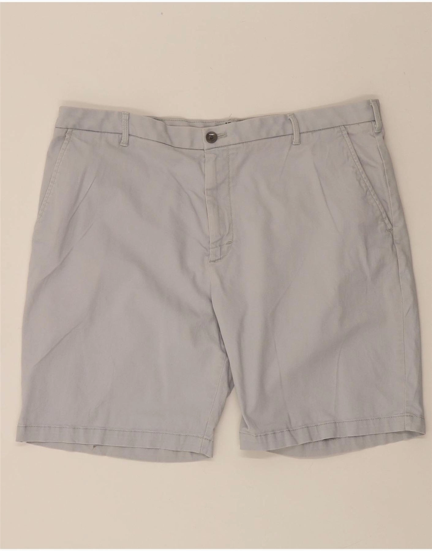 Cozy Feel IZOD Mens Chino Shorts W38 XL Grey Cotton