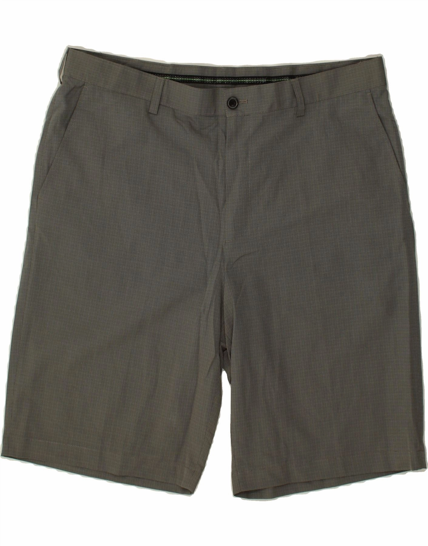 Classic Vibe IZOD Mens Chino Shorts W38 XL Grey Polyester