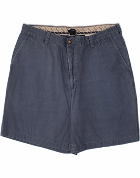 Effortless Motion IZOD Mens Chino Shorts W38 XL Navy Blue Cotton