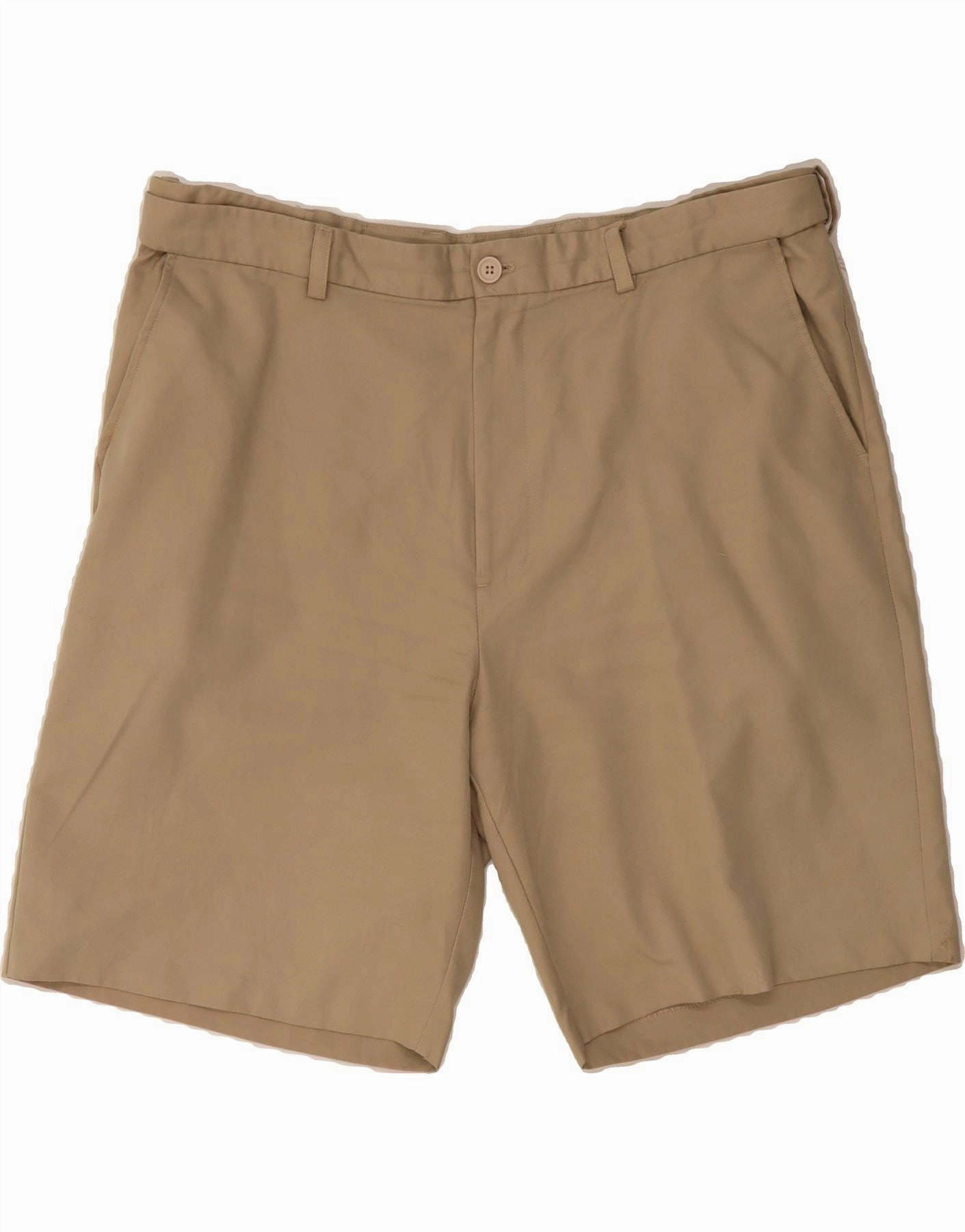 fishing attire IZOD Mens Chino Shorts W40 XL Beige Polyester