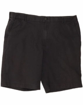 Quick Access Pockets anti slip grip IZOD Mens Chino Shorts W40 XL Black Cotton