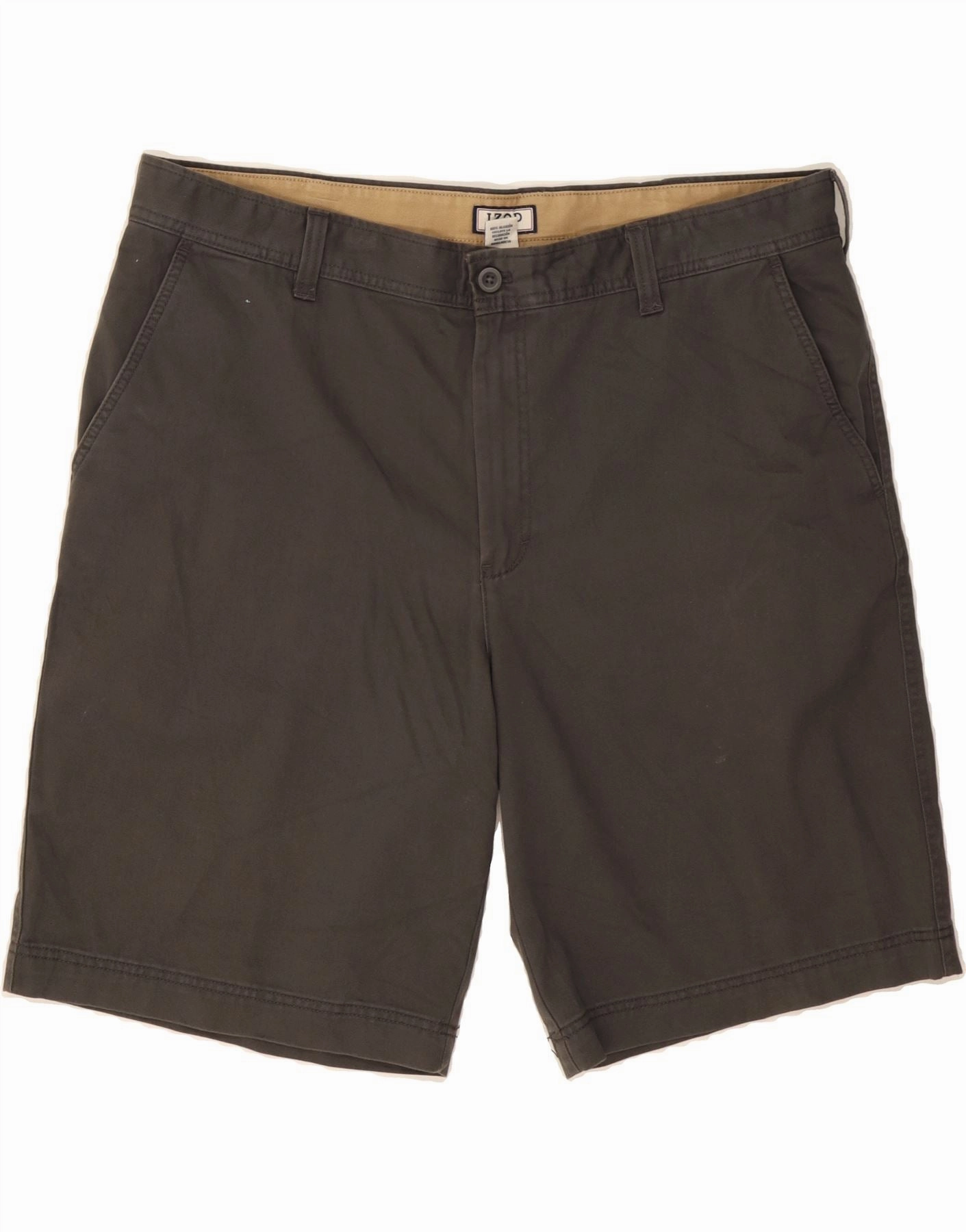 Tactical Storage Solutions IZOD Mens Chino Shorts W40 XL Grey Cotton