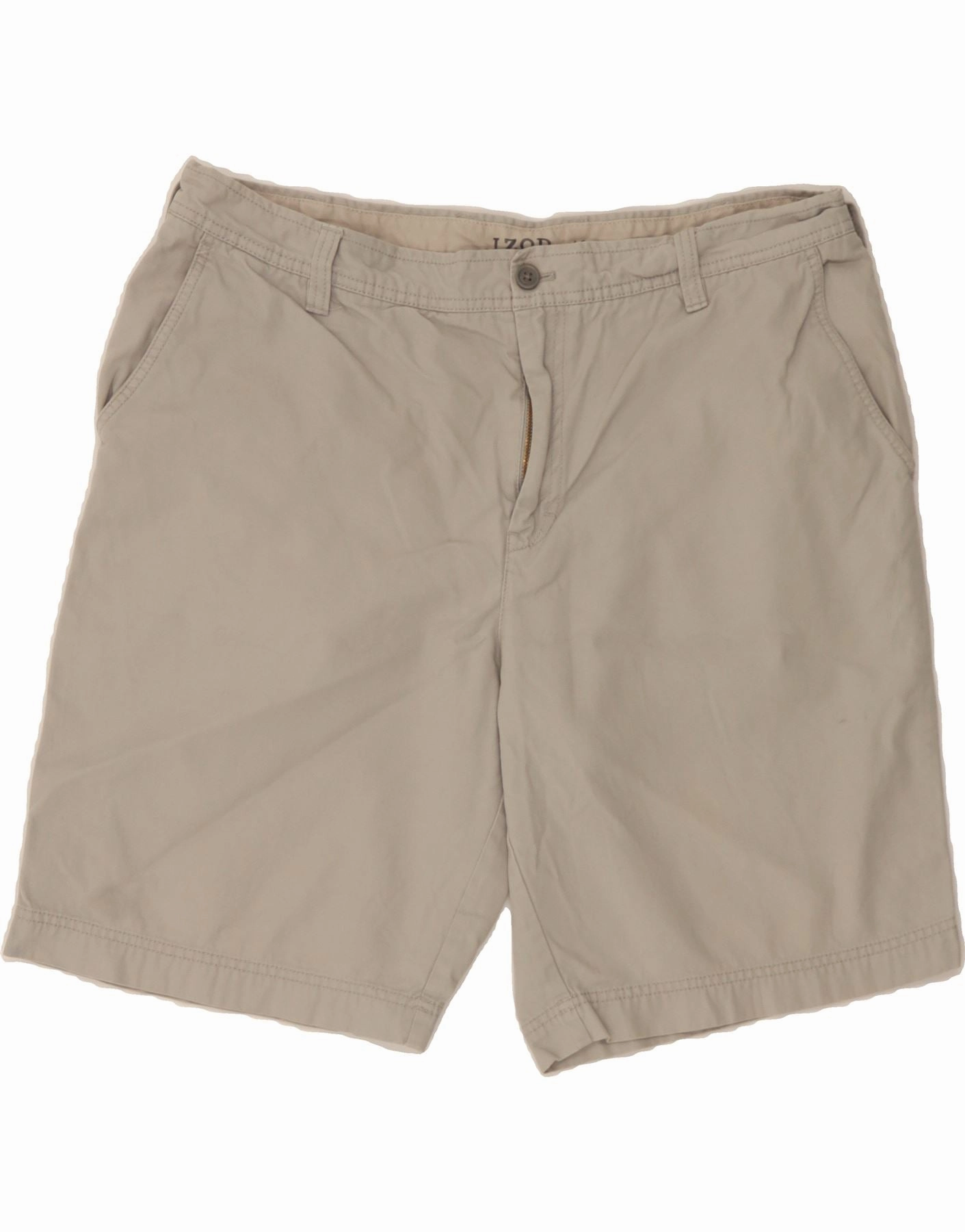 Tennis wear IZOD Mens Chino Shorts W40 XL Grey Cotton