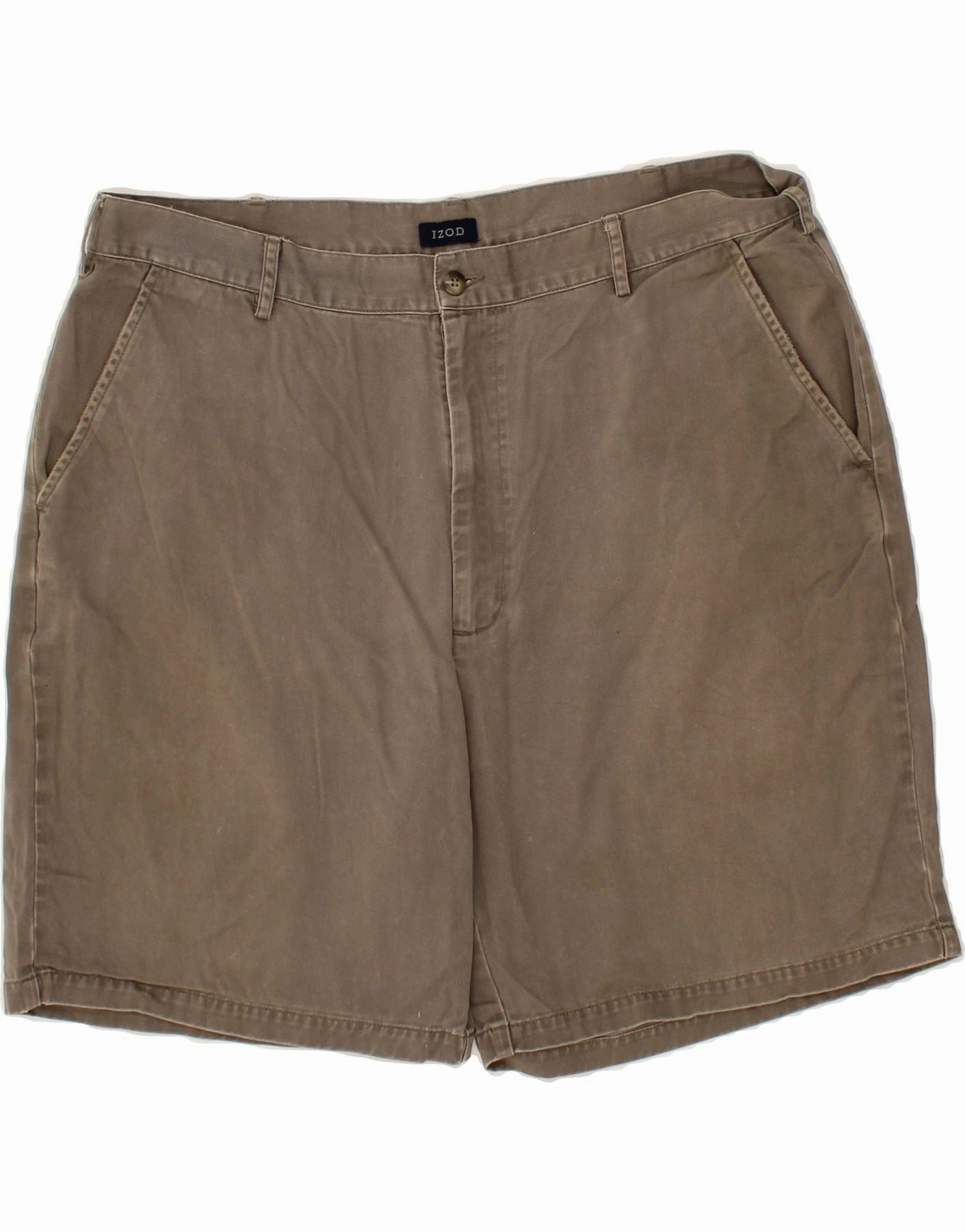 Mood Match IZOD Mens Chino Shorts W40 XL Grey Cotton