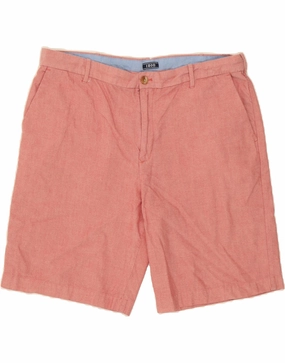 Snag Free Zipper Anti Static Finish IZOD Mens Chino Shorts W40 XL Pink Cotton