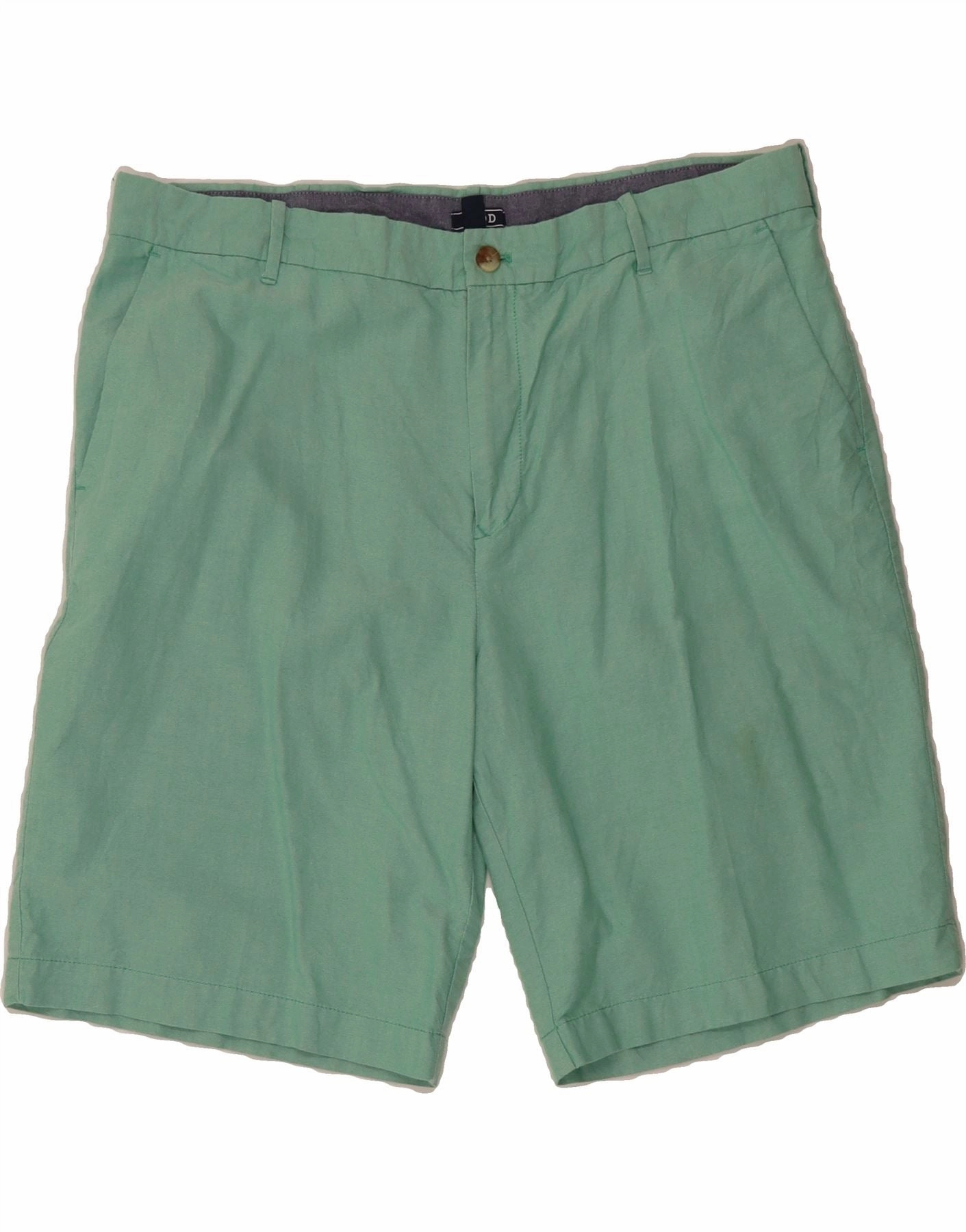 Coastal Style Bold Patterns IZOD Mens Chino Shorts W40 XL Turquoise Cotton