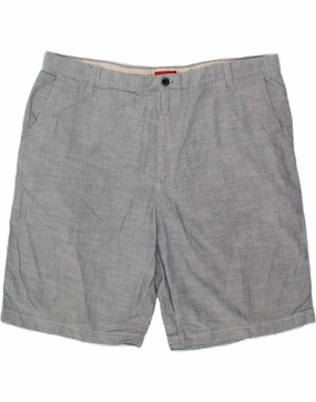 Comfort Stretch Fit IZOD Mens Chino Shorts W42 2XL Grey Cotton