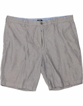 Fresh Day MoistureWickingLining IZOD Mens Chino Shorts W42 2XL Grey Cotton