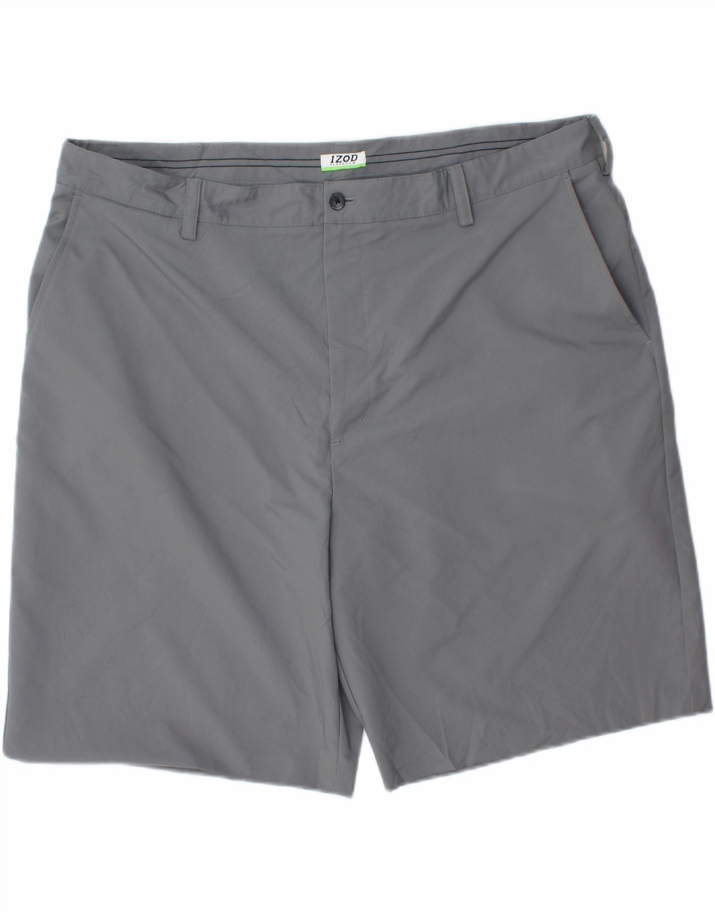 Valentine's gift IZOD Mens Chino Shorts W42 2XL Grey