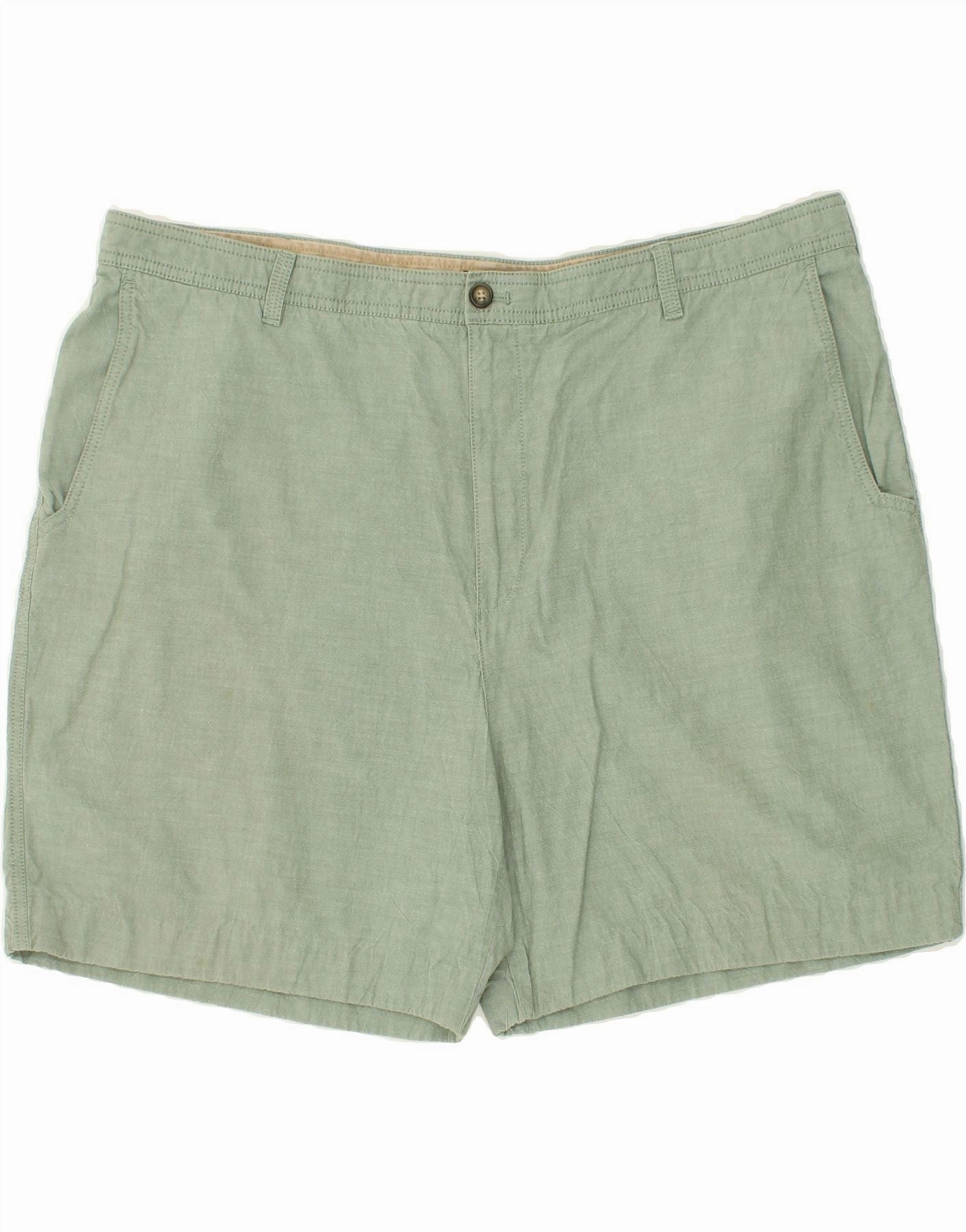Exclusive item fall shorts IZOD Mens Chino Shorts W44 2XL Green Cotton