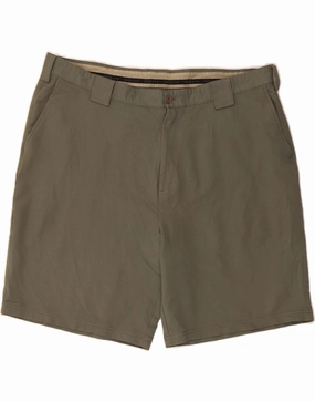 barbecue outfit tie-dye look IZOD Mens Chino Shorts W44 2XL Khaki Polyester