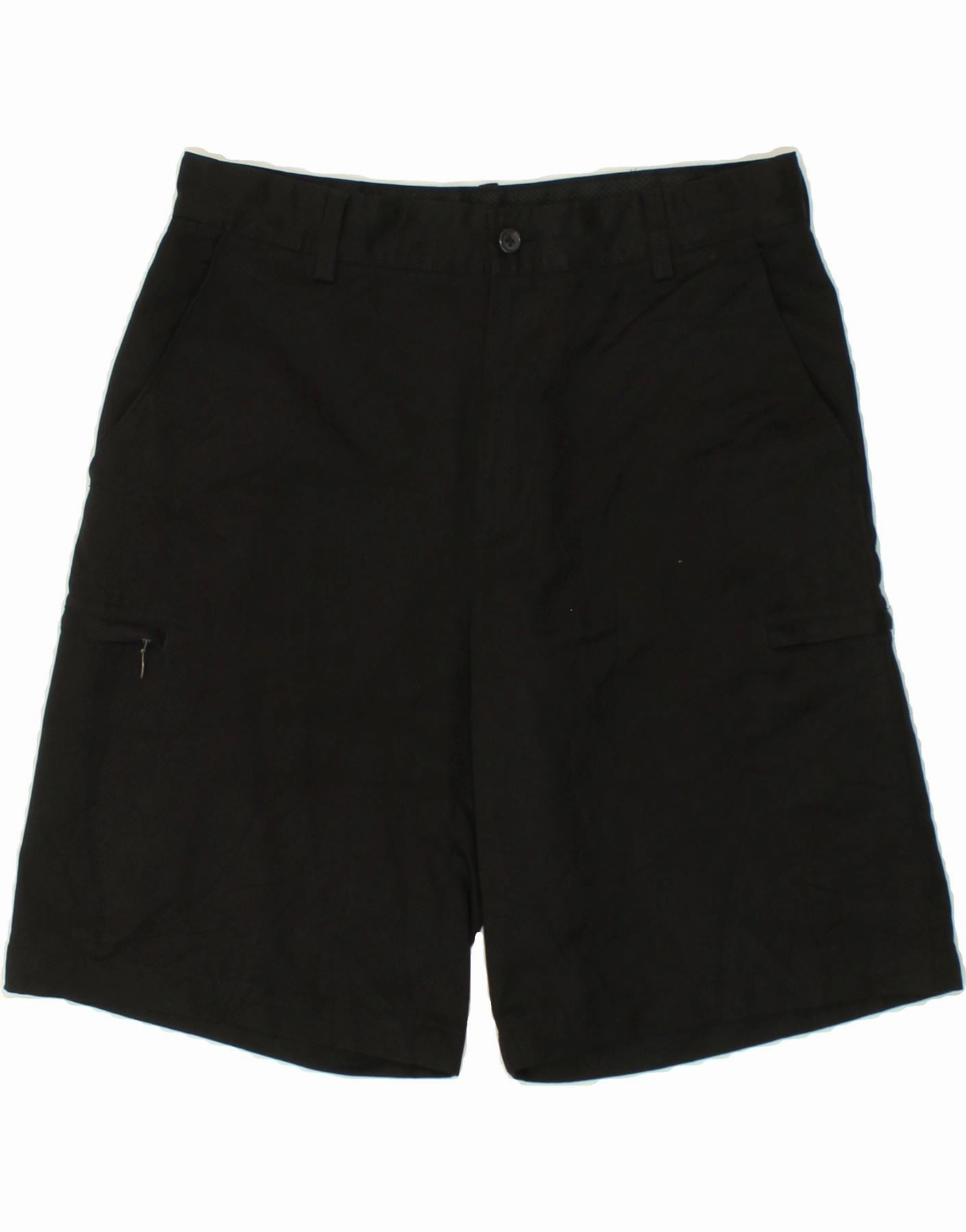 IZOD Mens Golf Cargo Shorts W32 Medium  Black Polyester Stain Repellent Treatment Adaptive Fit
