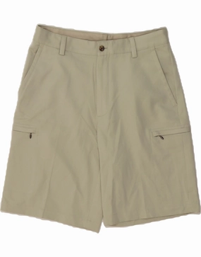 IZOD Mens Golf Cargo Shorts W32 Medium Grey Polyester energetic look Day Trip Wear