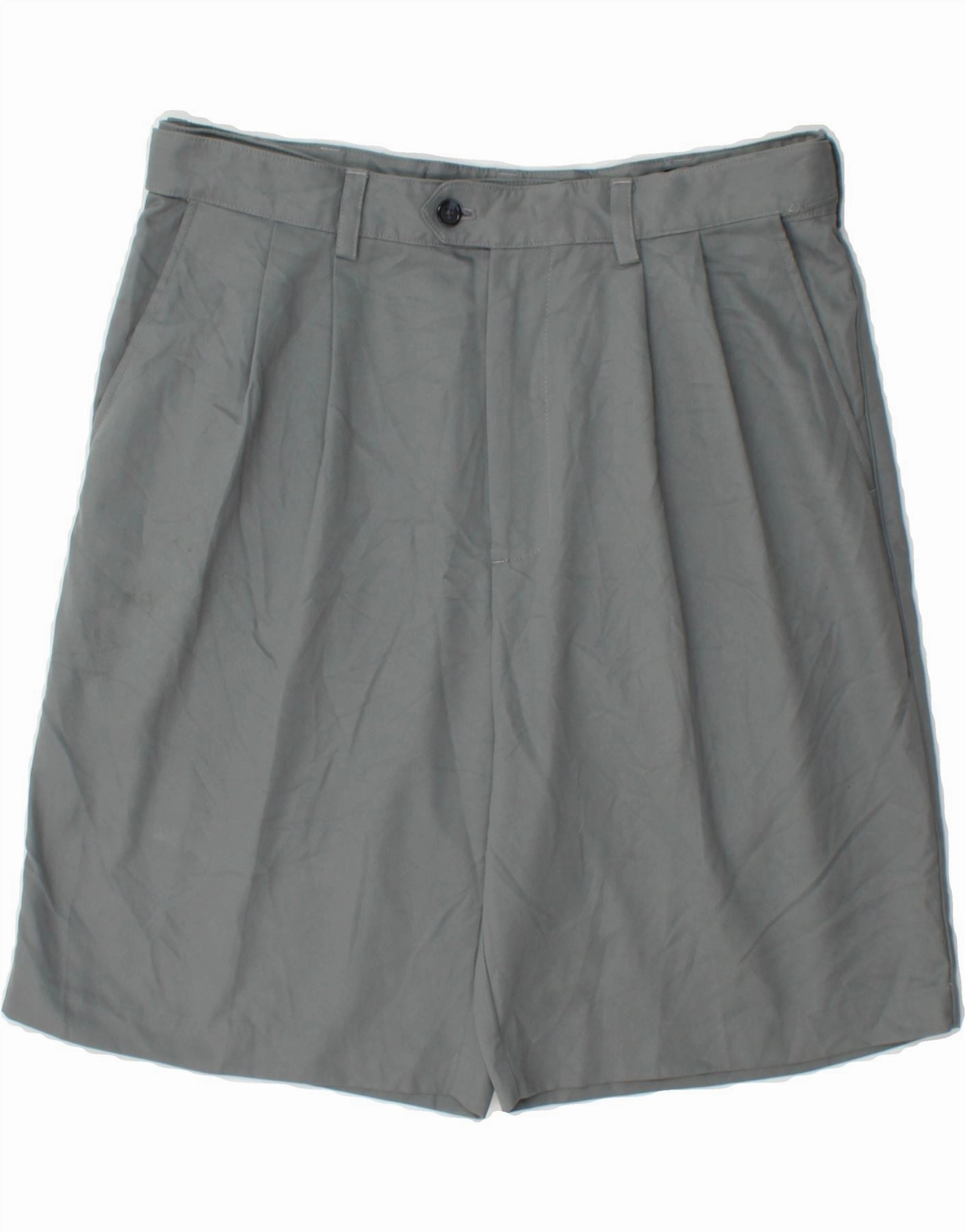 Anti Slip Grip Technology IZOD Mens Golf Classic Fit Pegged Chino Shorts W33 Medium Grey Polyester