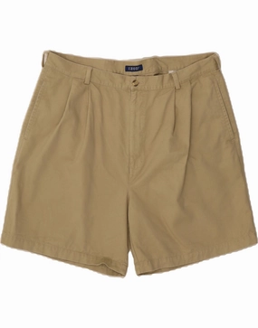 Soft Material IZOD Mens Izod Chino Shorts W40 XL Beige Cotton
