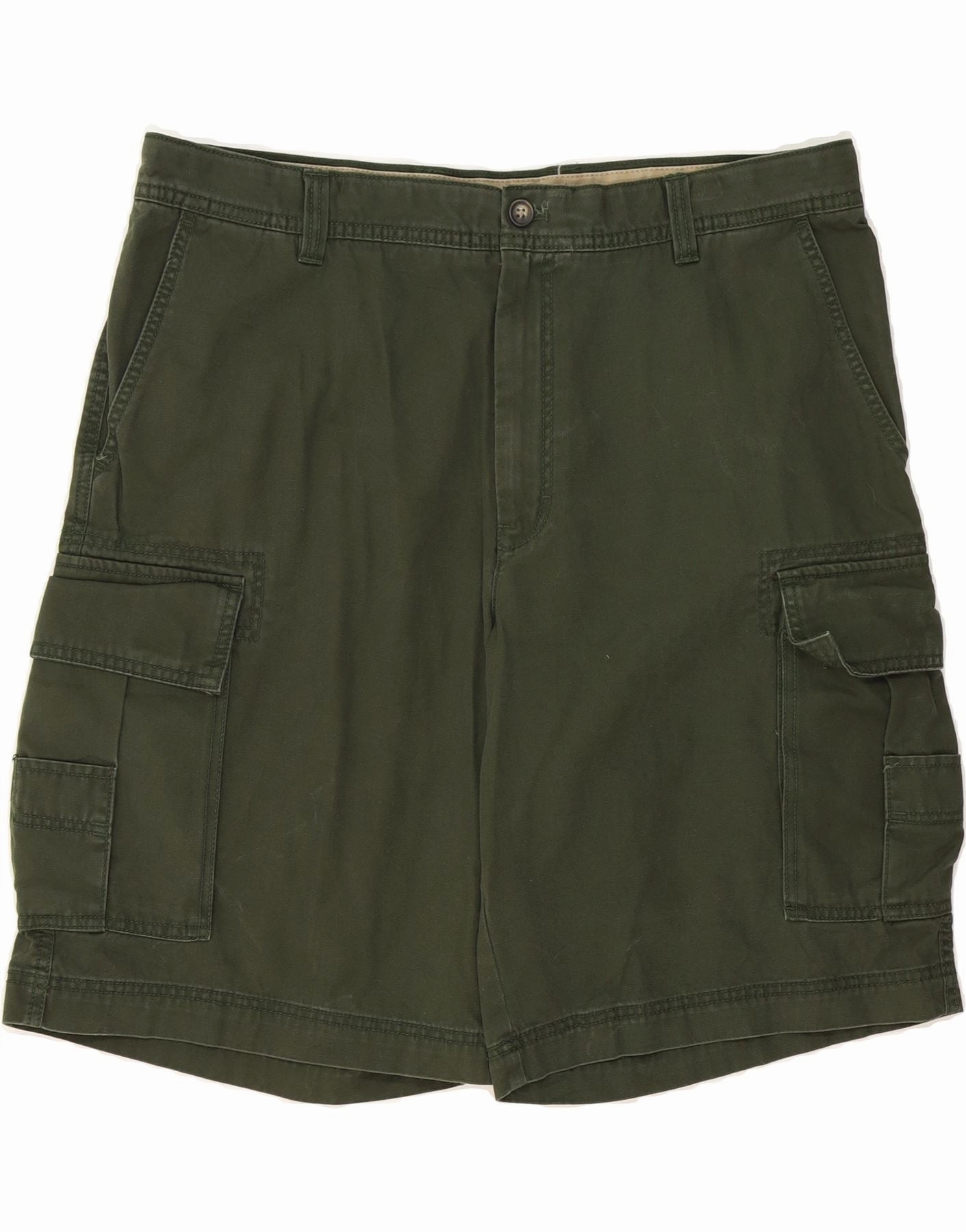 Quick Drying IZOD Mens Salt Water Cargo Shorts W38 XL Green Cotton