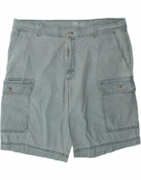 Printed design IZOD Mens Salt Water Cargo Shorts W40 XL Blue Cotton