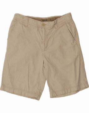 IZOD Mens Salt Water Chino Shorts W32 Medium Beige Cotton Stylish Outfit beach shorts