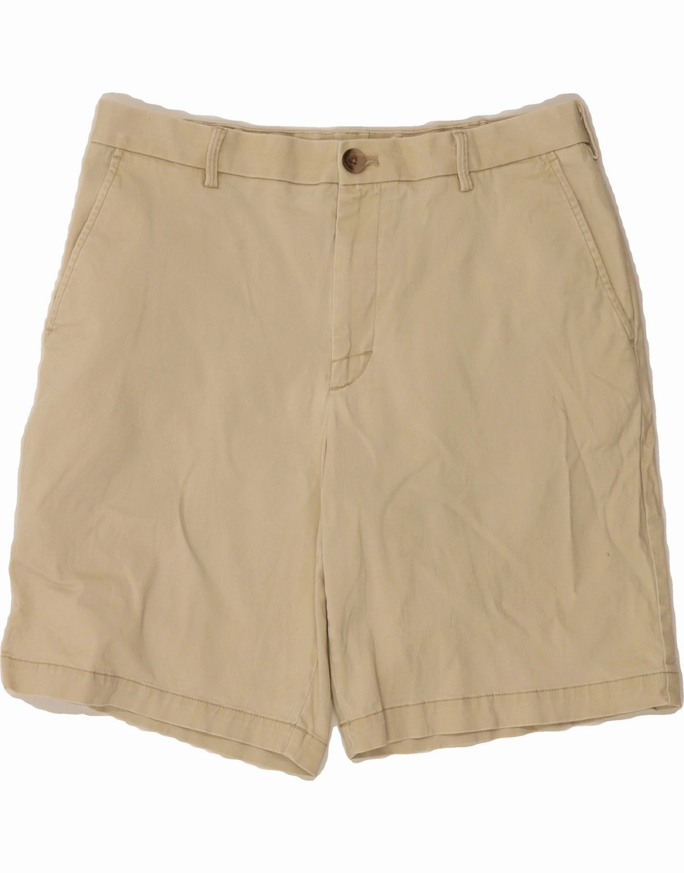 Travel Fashion Comfortable clothing IZOD Mens Salt Water Chino Shorts W34 Large  Beige Cotton