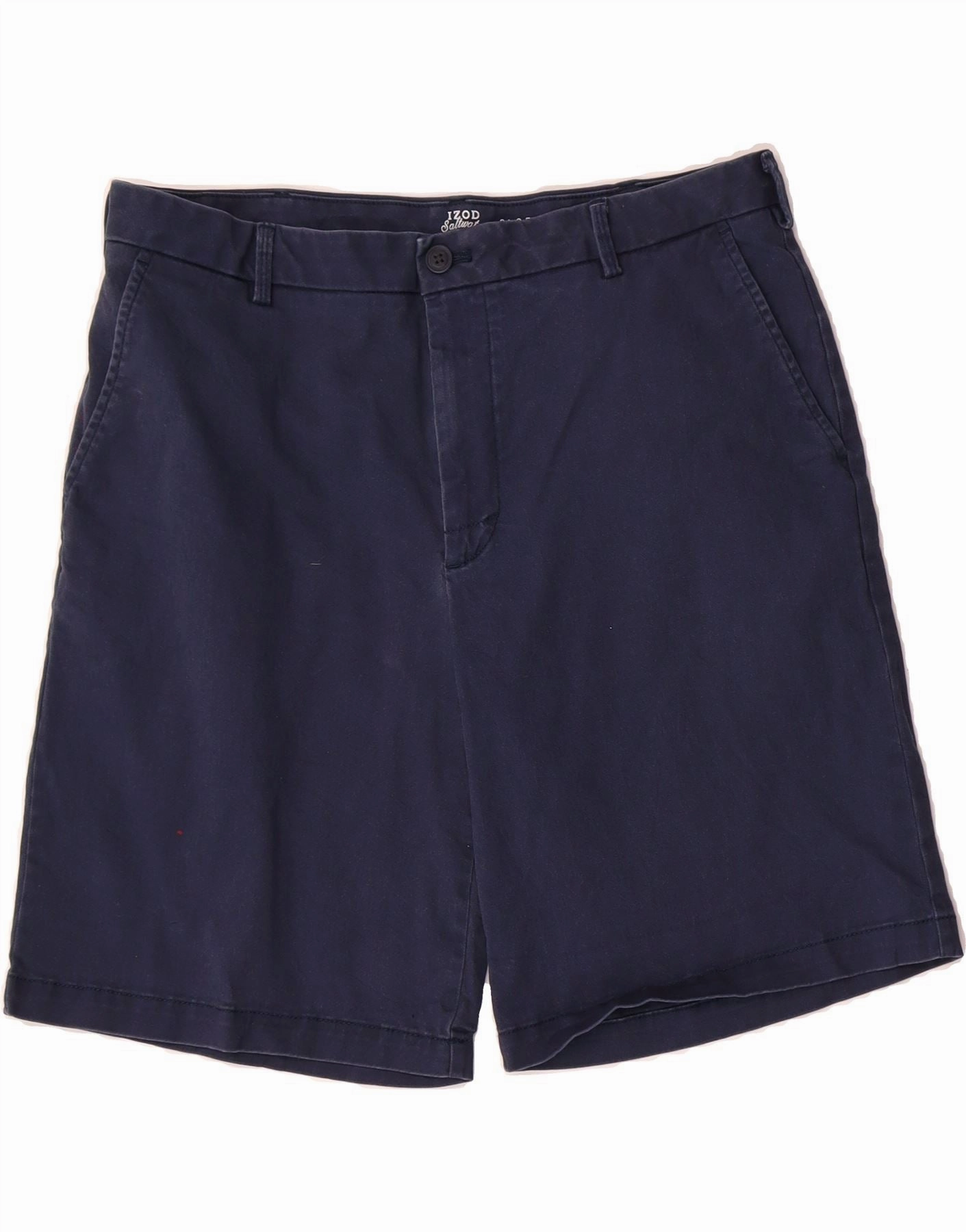 Exclusive item Golf Apparel IZOD Mens Salt Water Chino Shorts W34 Large Navy Blue Cotton