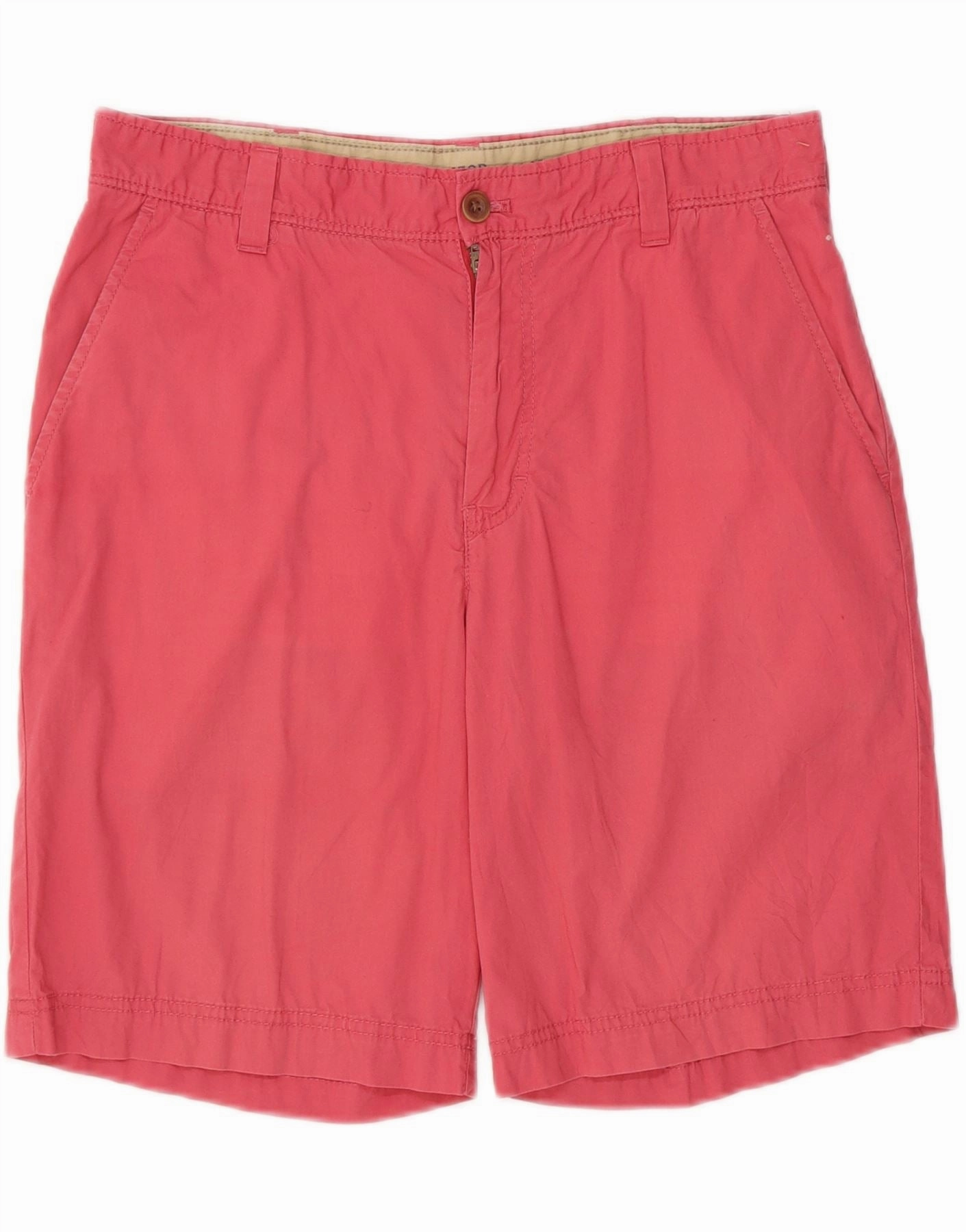 Bright Hues Ultra Breathable IZOD Mens Salt Water Chino Shorts W34 Large Red Cotton