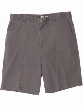 Stretch Fabric Sporty Comfort Fit IZOD Mens Salt Water Chino Shorts W36 Large  Grey Cotton