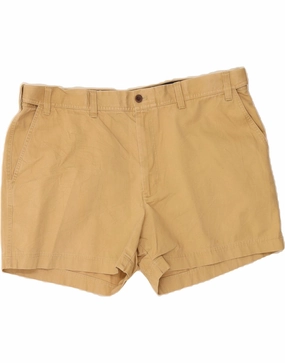 Summer Layers Sleek Comfort IZOD Mens Salt Water Chino Shorts W44 2XL Beige Cotton