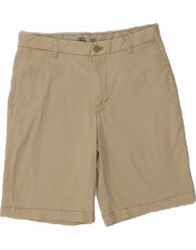 IZOD Mens Stretch Chino Shorts W30 Medium  Beige Cotton Street Fashion