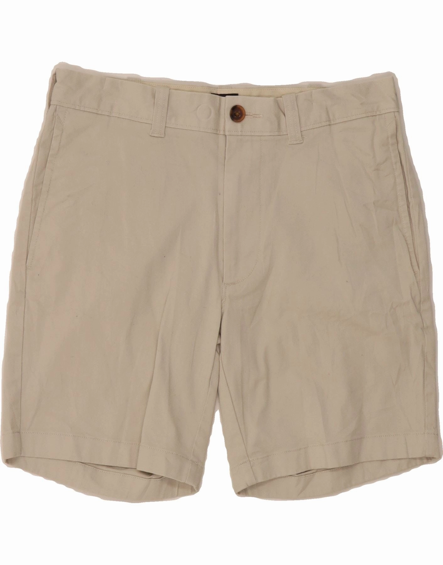 Trendy Vibe color - fast J. CREW Mens Chino Shorts W29 Small  Beige Cotton