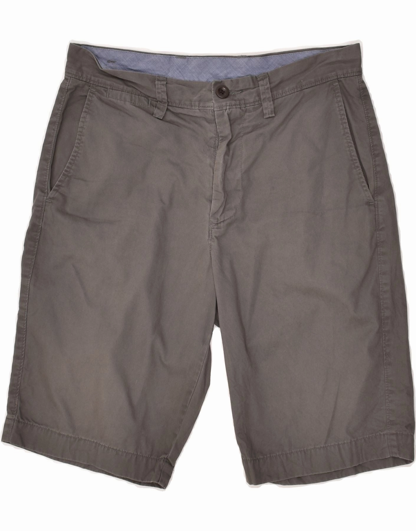All Day Fit J. CREW Mens Chino Shorts W29 Small Grey Cotton