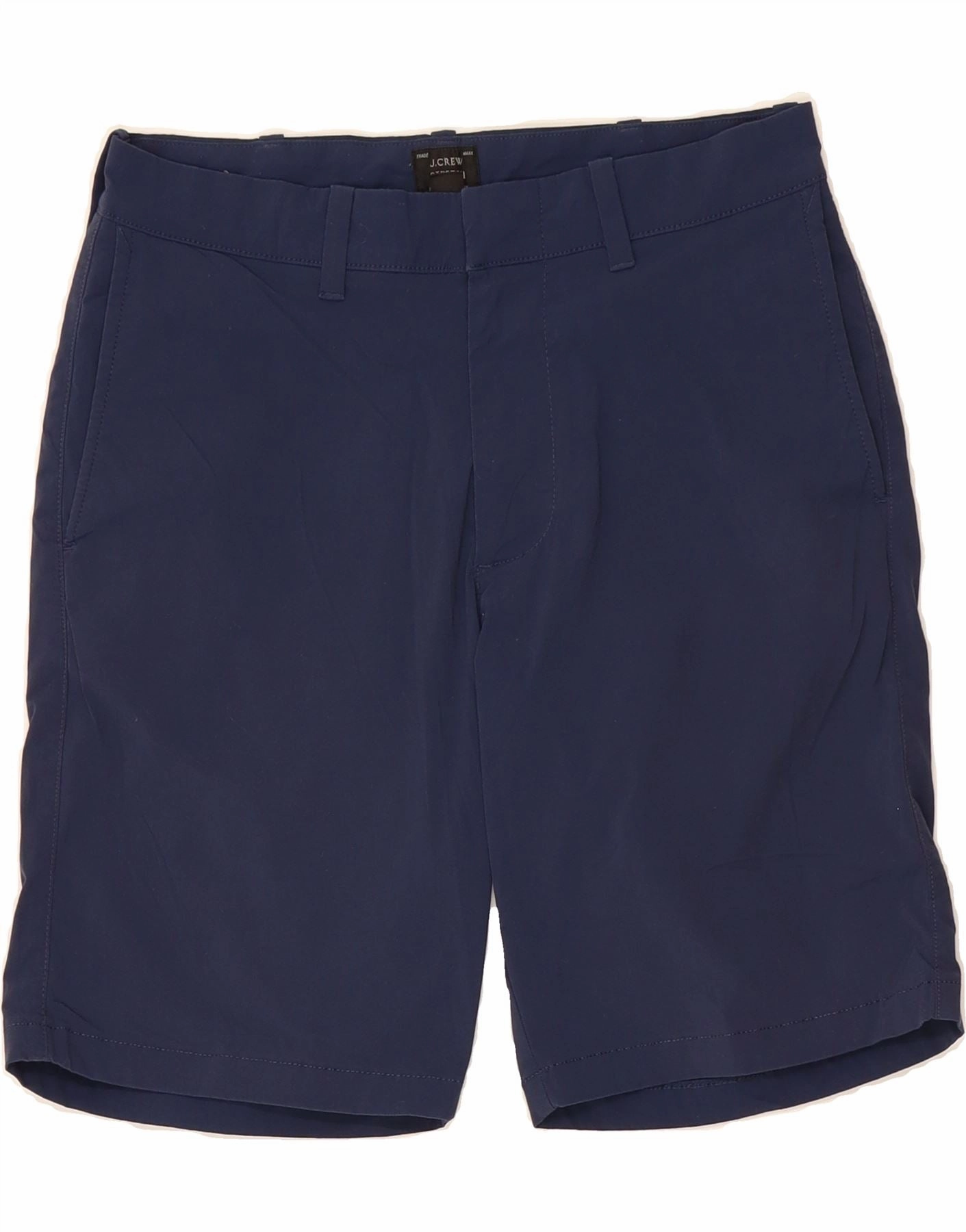 J. CREW Mens Chino Shorts W29 Small Navy Blue Polyamide Minimalist Style skateboarding gear