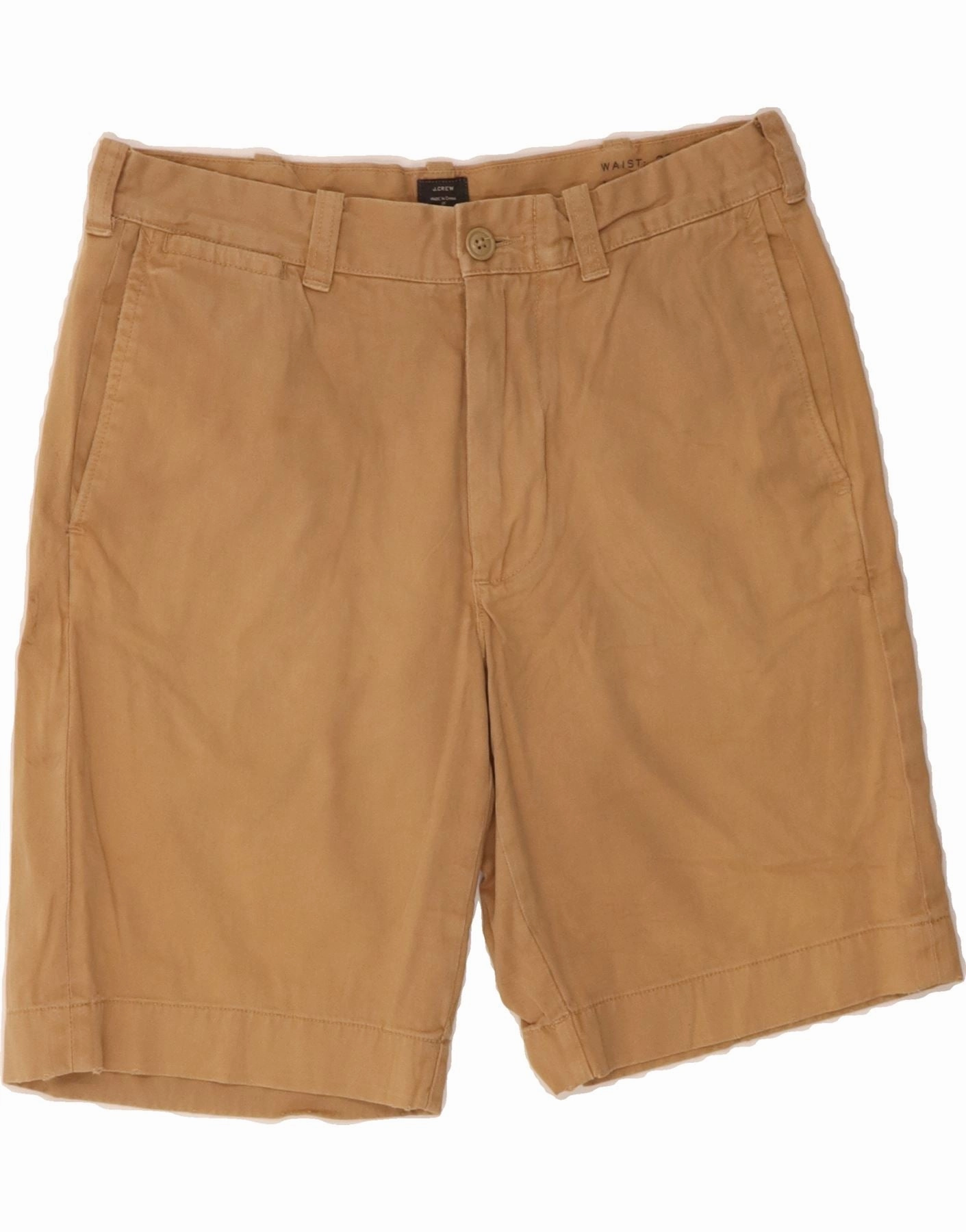 J. CREW Mens Chino Shorts W30 Medium  Brown Cotton Comfy Look Durable Build