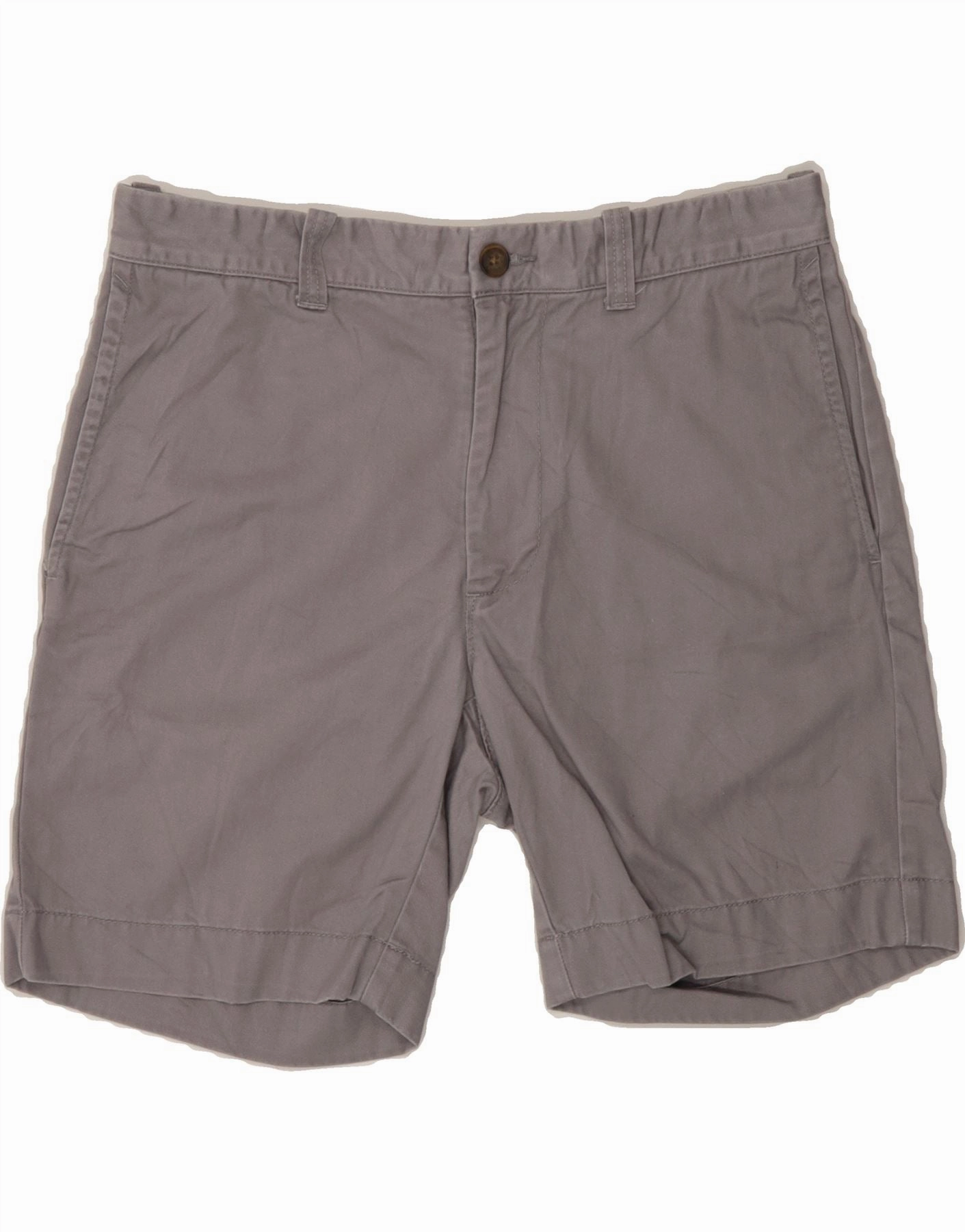 J. CREW Mens Chino Shorts W30 Medium Grey Cotton Comfy Stretch