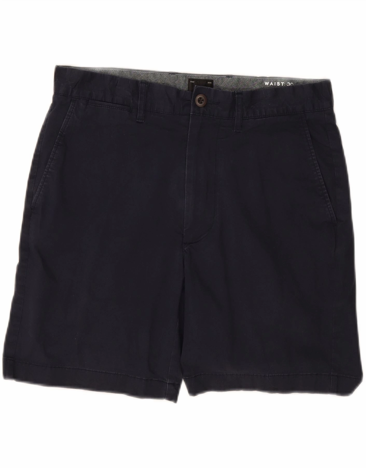 Semi Formal J. CREW Mens Chino Shorts W30 Medium Navy Blue Cotton