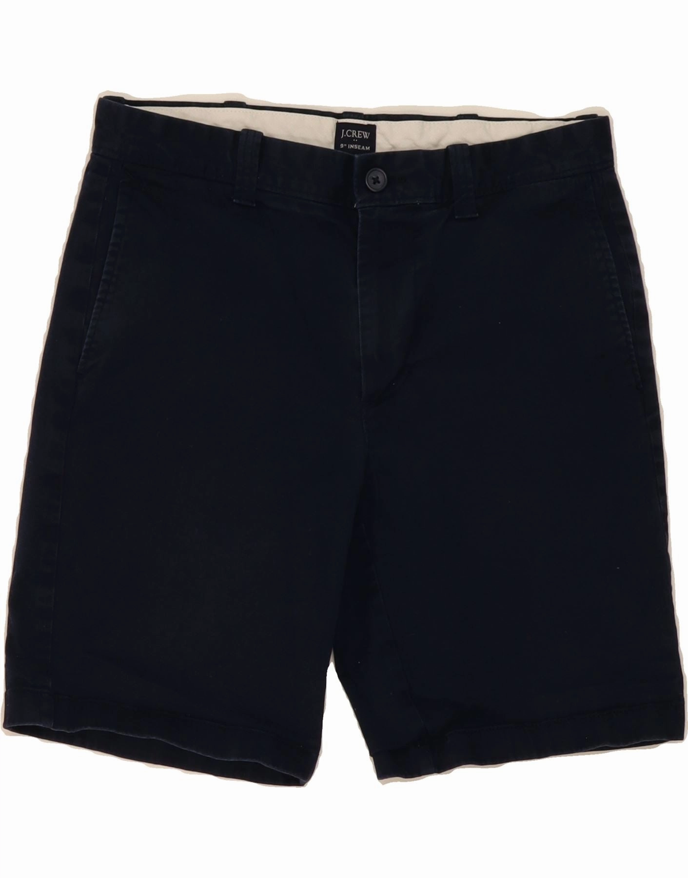 music event look J. CREW Mens Chino Shorts W30 Medium  Navy Blue Cotton