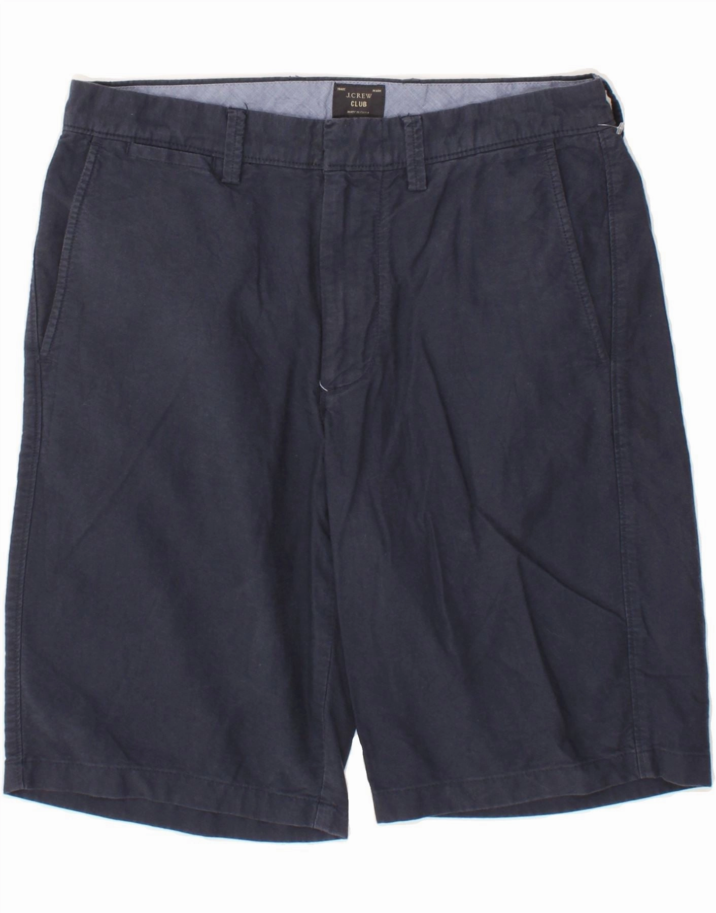 athletic clothing J. CREW Mens Chino Shorts W30 Medium  Navy Blue Cotton
